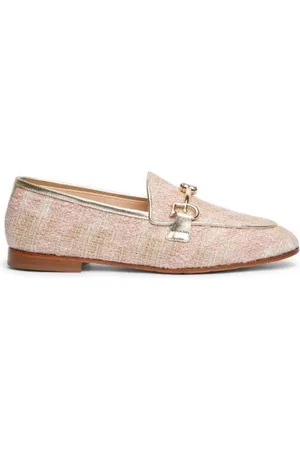 Fabi Roze Bouclé Loafers
