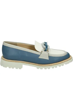 Brunate Blauwe Instappers Dames Schoenen