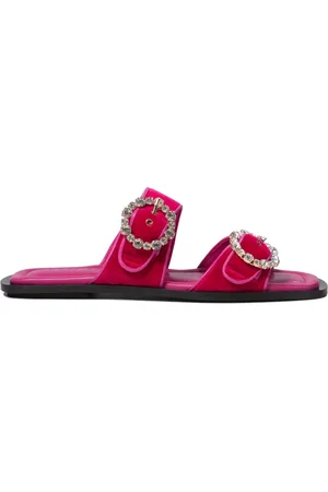 AMATO DANIELE Roze Velvet Loafers Damesschoenen