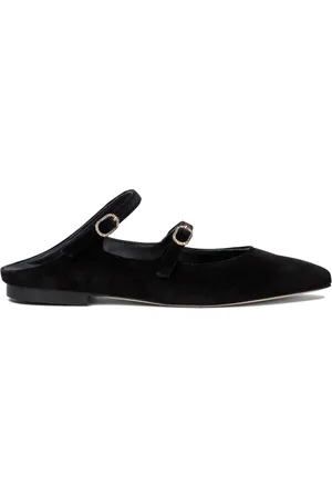 AMATO DANIELE Zwarte fluwelen loafers voor dames