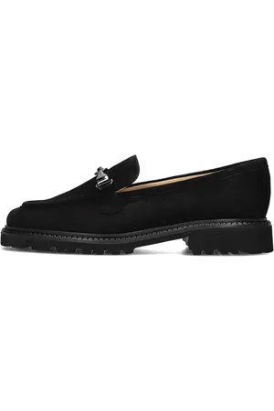 Brunate Zwarte Suède Loafers voor Dames