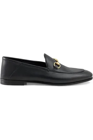 Gucci Zwarte leren loafers met horsebit