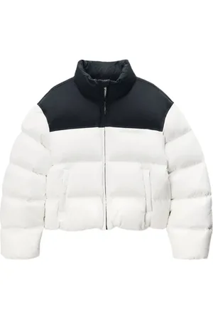 Alexander Wang Gewatteerd hoog hals wit bovenkleding