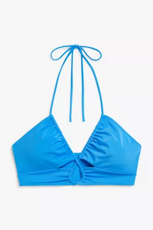 Monki Cut-out halter bikini top