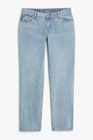 Monki Dames Low Waisted Jeans - Moop low waist straight jeans