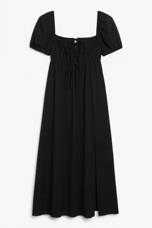 Monki Square neck midi dress
