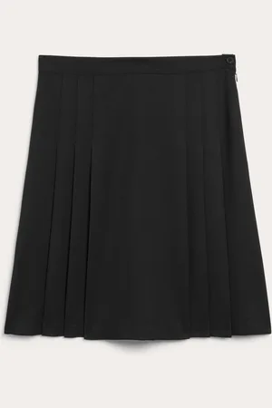 Monki Side pleated midi tennis skirt