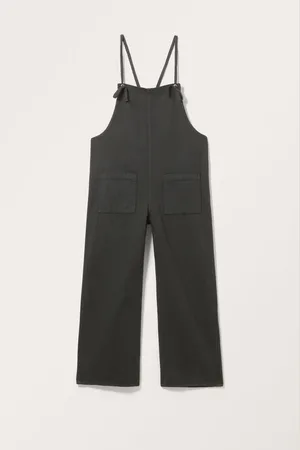 Monki Tie Denim Dungarees
