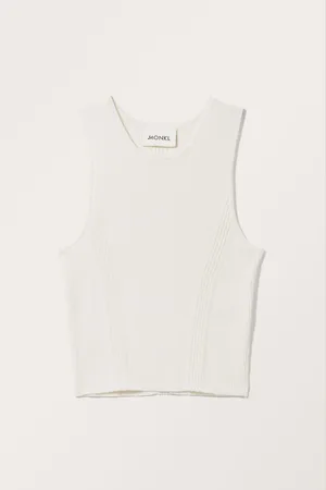 Monki Fitted Rib-Knitted Tank Top