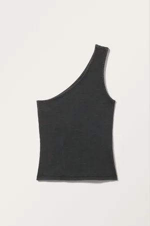 Monki One-shoulder Fitted Tank Top