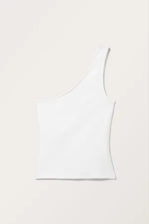 Monki One-shoulder Fitted Tank Top