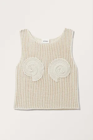Monki Crochet Shell Tank Top