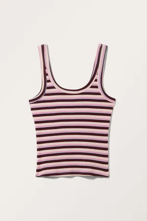 Monki Rib Fitted Tank Top