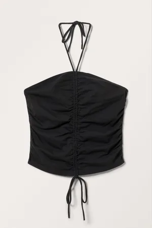 Monki Tie Halter Neck Singlet