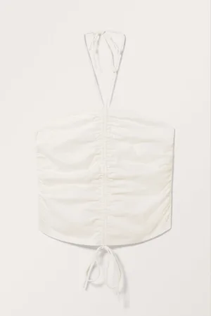 Monki Tie Halter Neck Singlet