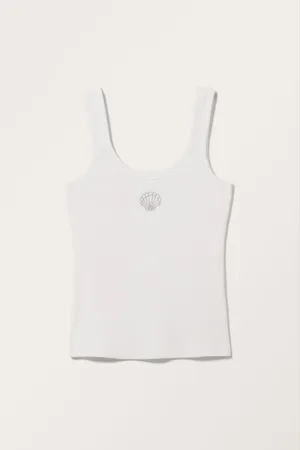 Monki Rib Fitted Tank Top