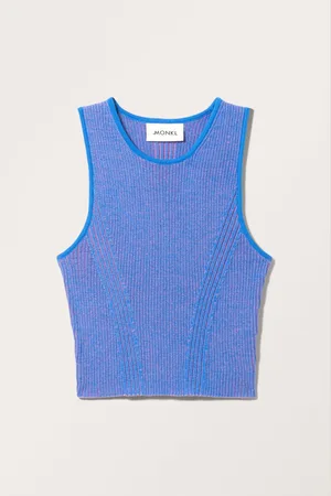 Monki Fitted Rib-Knitted Tank Top