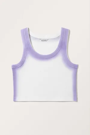 Monki Cropped Rib Tank Top