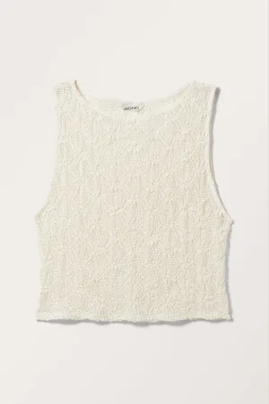 Monki Short Lace Tank Top