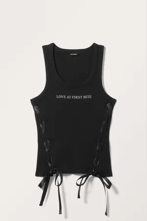 Monki Tie Detailed Tank Top