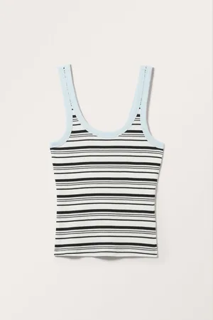 Monki Rib Fitted Tank Top