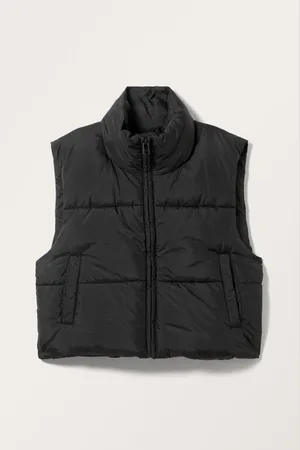 Monki Cropped Puffer Vest