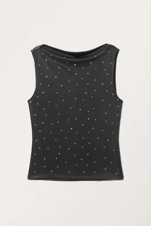 Monki Sleeveless Boatneck Tank Top