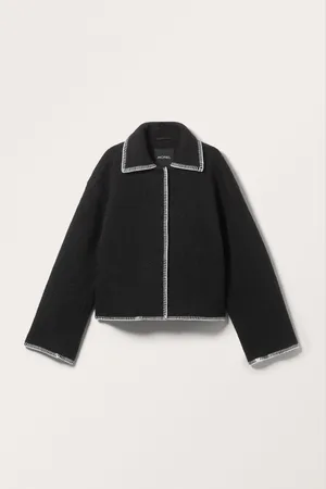 Monki Stitch Detailed Single-breasted Jacket
