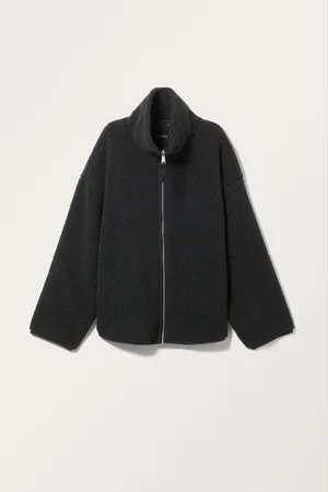 Monki Loose Fleece Zip Jacket