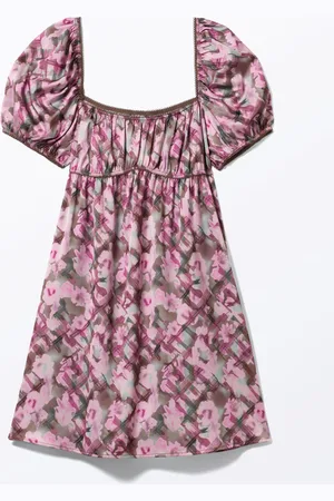 Monki Puffy Sleeve Mini Dress