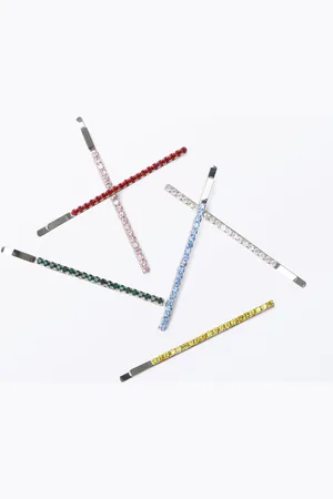 Monki 6-pack Rhinestone Hair Pins