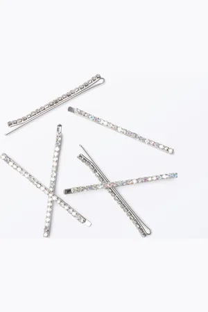Monki 6-pack Rhinestone Hair Pins