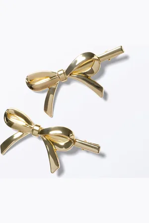 Monki Metal Bow Hair Clips
