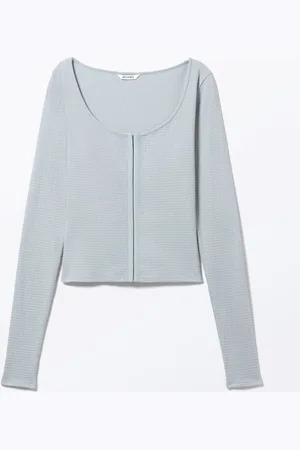Monki Long-Sleeved Ballerina Neck Top