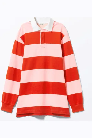 Monki Long-Sleeved Rugby Mini Dress