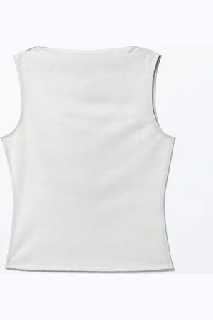 Monki Sleeveless Boatneck Tank Top