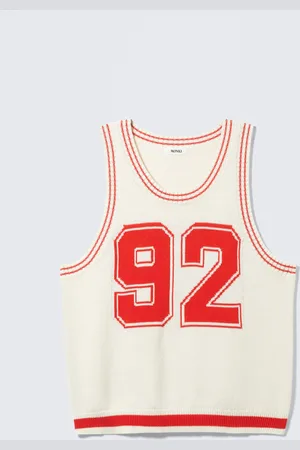 Monki Varsity Knitted Tank Top