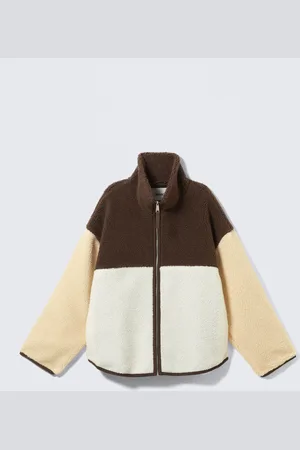 Monki Loose Fleece Zip Jacket