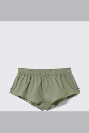 Monki Mid-Rise Cotton Poplin Pyjama Briefs