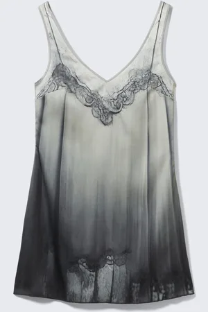 Monki Short Printed Tank Dress
