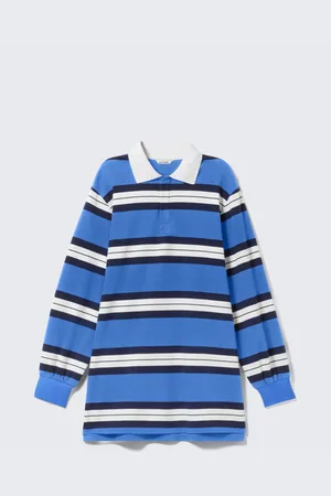 Monki Long-Sleeved Rugby Mini Dress