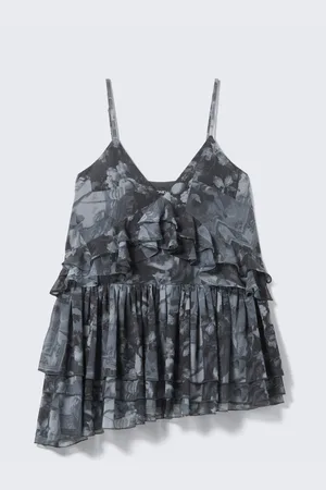 Monki Layered Ruffled Mini Cami Dress