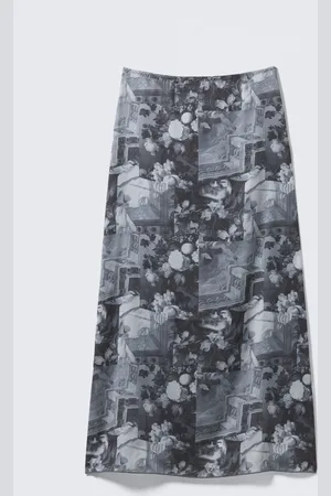 Monki Printed Low Rise Maxi Skirt