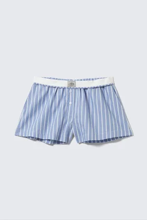 Monki Relaxed Cotton Boxer Shorts