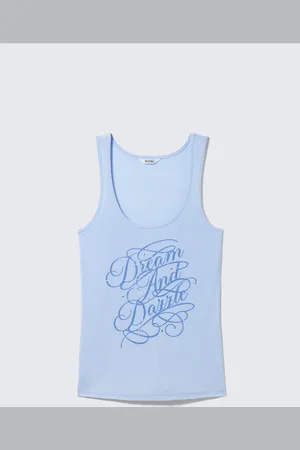 Monki Printed Fitted Tank Top