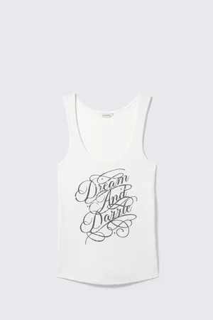 Monki Printed Fitted Tank Top