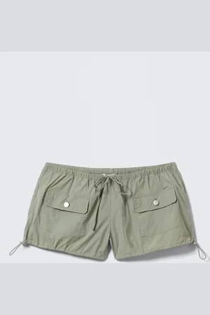 Monki Drawstring Mini Cargo Shorts