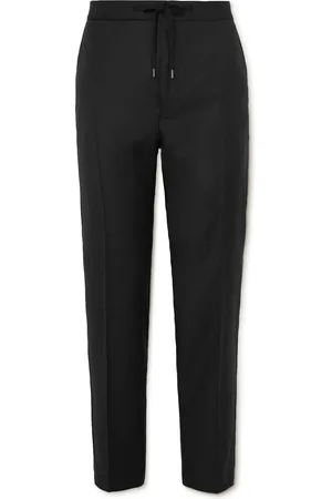 Mr P. Straight-Leg Virgin Wool Drawstring Tuxedo Trousers - Men - - 28