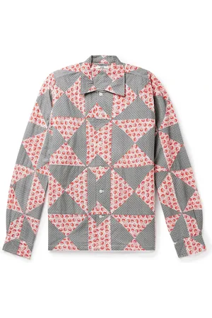 BODE Deco Puzzle Patchwork Printed Cotton-Poplin Shirt - Men - - S/M