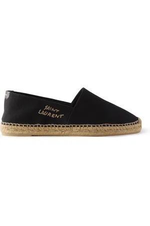 Saint Laurent Logo-Embroidered Canvas Espadrilles - Men - - EU 39